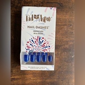 Red Aspen Nail Dashes - Fireworks Fredie